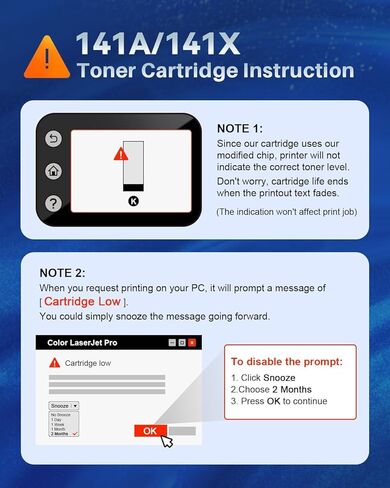 Skydo 141A Toner Cartridge 2 Black Replacement for HP 141A W1410A 141X W1410X Toner Cartridge Use for HP LaserJet Pro M110w MFP M140w M139w Printer Ink Laser All-in-One Copy（with chip,2 Black） in Kuwait