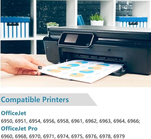 مجموعة خراطيش حبر 902 XL بديلة لـ HP 902XL للاستخدام مع طابعات OfficeJet 6958 6968 6978 6970 6960 6975 6962 6950 6954 6951 6956 6961 6963 6964 مع شرائح V12.1.1 (4 عبوات، ج/م/ص/ك) in Kuwait