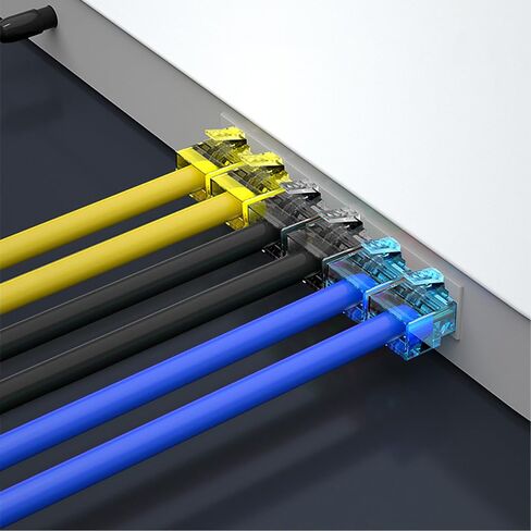 100 حزمة من موصل RJ45 Cat6، ألوان متنوعة و100 حزمة من أحذية تخفيف الضغط Rj45 in Kuwait