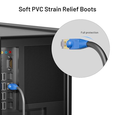 100 حزمة من موصل RJ45 Cat6، ألوان متنوعة و100 حزمة من أحذية تخفيف الضغط Rj45 in Kuwait