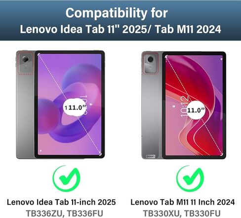 حافظة لوحة مفاتيح لوحة اللمس بإضاءة خلفية Lenovo Idea Tab 11 بوصة 2025/ Tab M11 2024، لوحة مفاتيح لاسلكية بإضاءة خلفية 3 مناطق مع غطاء حامل نحيف لجهاز Lenovo Idea Tab 11 بوصة 2025 TB-336ZU/336FU in Kuwait
