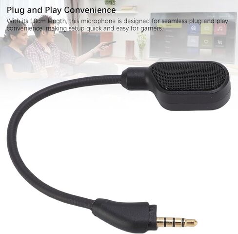 Diyeeni Mic Replacement fits for Hyper X Cloud III Wired/Wireless Gaming Headphone, Detachable Flexible Noise Canceling Microphone with LED Indicator, Plug and Play in Kuwait
