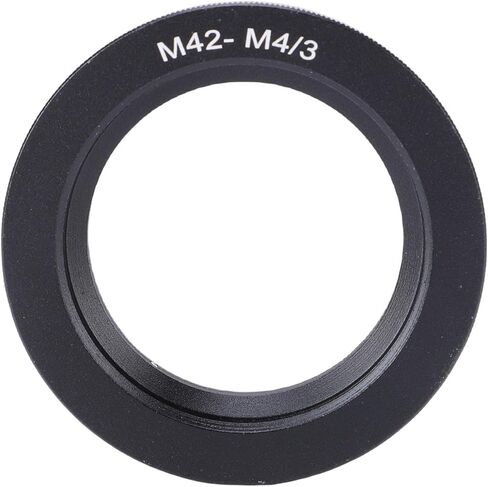 M42 to M43 Lens Adapter, Aluminum Alloy Ultra Slim 6mm Camera Mount Adapter with Focusing Tube Compatibility, for M43 Mirrorless Cameras in Kuwait