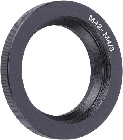 M42 to M43 Lens Adapter, Aluminum Alloy Ultra Slim 6mm Camera Mount Adapter with Focusing Tube Compatibility, for M43 Mirrorless Cameras in Kuwait