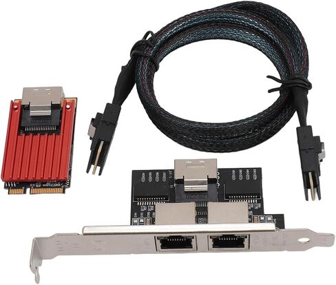 Dual Port PCIe Gigabit Network Card, 1000M PCI Express Ethernet Adapter, Supports IEEE 802.3 IEEE802.3AD, 1G LAN NIC Card for , Server,Linux in Kuwait
