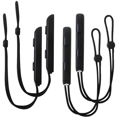 HEKUTU لحزام المعصم Joycon أسود 4 حزم/2 أزواج - تبديل أشرطة التحكم مع أضواء مشغل LED لجهاز التحكم عن بعد Joy-Con in Kuwait