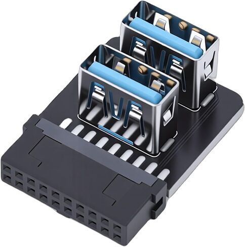 محول اللوحة الأمامية USB GOWENIC، مقبس اللوحة الأمامية USB 3.0 الرأسي يدعم نقل البيانات بسرعة 5 جيجابت في الثانية، للوحة الأم 19P / 20P (PH724 - A) in Kuwait
