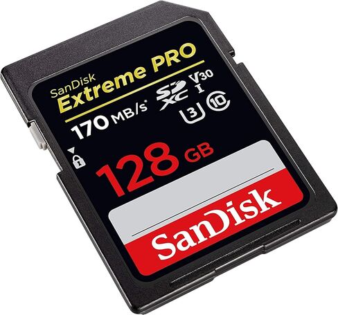 بطاقة Sandisk SecureDigital Extreme PRO SDXC UHS-I سعة 128 جيجابايت C10، U3، V30 170 ميجابايت/ثانية - حزمة من 2 - مع قارئ بطاقة الذاكرة in Kuwait