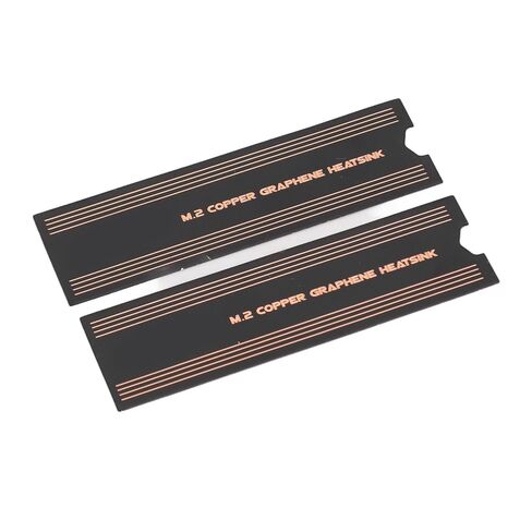 Generic Laptop NVMe M.2 Heatsink with Copper Graphene Material, Optimal Performance for 2280 SSDs, 2pcs in Kuwait