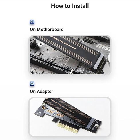 Generic Laptop NVMe M.2 Heatsink with Copper Graphene Material, Optimal Performance for 2280 SSDs, 2pcs in Kuwait