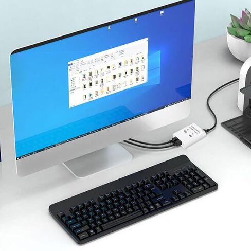 GOWENIC USB2.0SwitchSelector, High Speed Transmission, Time Saving and Effortless, with USB 2.0 interfaces, for 2 Computers Share 1 Printer Device in Kuwait