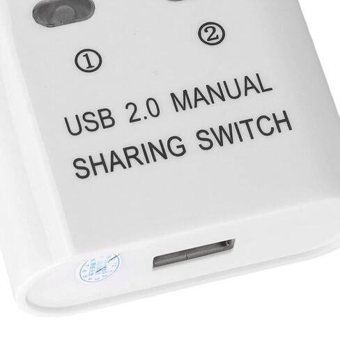 GOWENIC USB2.0SwitchSelector, High Speed Transmission, Time Saving and Effortless, with USB 2.0 interfaces, for 2 Computers Share 1 Printer Device in Kuwait