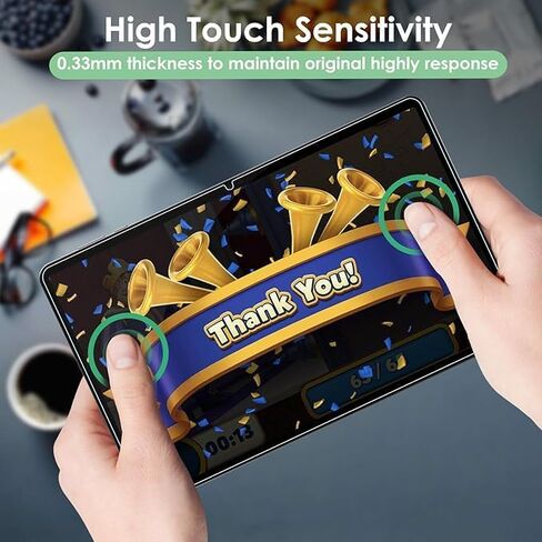 واقي شاشة مكون من قطعتين لهاتف Samsung Galaxy Tab S11/S10 Lite/S10 FE/S9 FE 5G 10.9 بوصة وGalaxy Tab S9 11 بوصة، مع إطار سهل التركيب، جراب من الزجاج المقوى 9H مناسب/متوافق مع قلم S in Kuwait