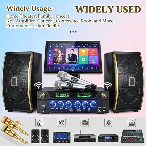 5 Pairs Bannana Plugs for Speakers 8 Plugs Speaker Banana Plug Gold Plated Open Screw Type Brass Connector Black Red Shell Banana Plug for Speaker Stereo Wire Home Theater Amplifiers Sound Systems in Kuwait