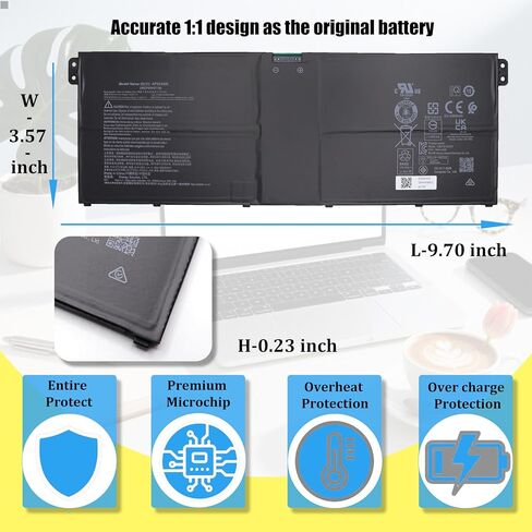 بطارية بديلة AP22A8N لجهاز Acer Swift Go SFG14-71 SFG14-72 SFG16-71 TravelMate P2 TMP214-55 TMP216-51-TCO TravelMate P4 TMP416-52 TMP614-53-TCO بطارية كمبيوتر محمول من سلسلة 65.01 وات في الساعة in Kuwait