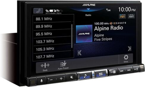 Alpine iLX-507 7" Double DIN Touchscreen Bundle with Belva Backup Camera– Wireless Apple CarPlay & Android Auto, Hi-Res Audio, Bluetooth, HD Radio, Night Vision Camera in Kuwait