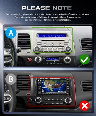 5G WiFi Car Stereo for Honda Civic 2006 2007 2008 2009 2010 2011,10.1" IPS HD Touch Screen Car Radio Wireless Carplay Android Auto GPS Bluetooth FM/32EQ SWC Backup Camera (4G+64G) in Kuwait