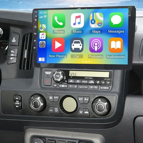 4+64G Double Din Car Stereo for Honda Ridgeline 2006-2014 with Wireless CarPlay Android Auto, 10.1 Inch Android 13 Touchscreen Display Radio Player Audio Receivers Headunit with GPS Navi SWC DAB+ DVR in Kuwait