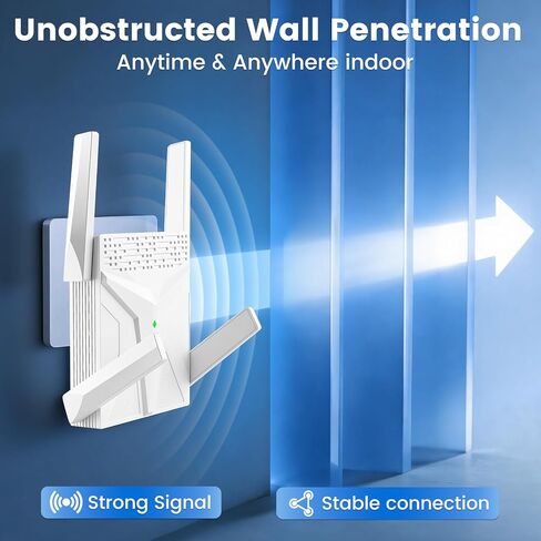2026 AX1800 WiFi 6 Extender, WiFi Extender Signal Booster for Home-Dual Band (2.4G/5.8G), WiFi Booster with 8X Faster Access Point,Up to 17,888 Sq.Ft. & Support 135+ Smart Devices Easy Setup (White) in Kuwait