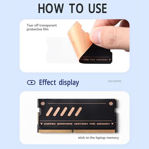 Copper Graphene Memory Heatsink Rapid Heat Dissipation DDR4 DDR5 Cooler for Enhancing Gaming Experience in Kuwait