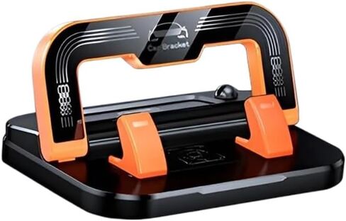 Dashboard Hero Phone Holder,Foldable Silicone Parking Plate Phone Holder 360-Degree Rotation (Black) in Kuwait