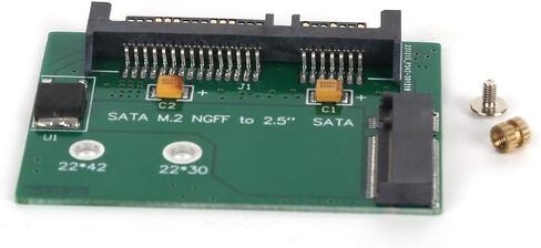 بطاقة محول M.2 NGFF إلى SATA3 - محول SSD مقاس 22 × 42 مم لحاوية محرك الأقراص الثابتة مقاس 2.5 بوصة، سهلة التركيب in Kuwait