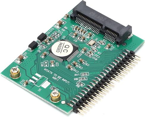 محول SUNGOOYUE mSATA إلى 44 Pin IDE، بطاقة محول Mini PCIe SSD 3.3 فولت لمحرك الأقراص الصلبة للكمبيوتر المحمول 1.8 بوصة، مع متوافق مع DOS Vista in Kuwait