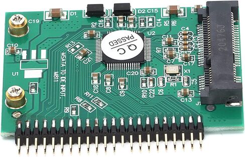 محول SUNGOOYUE mSATA إلى 44 Pin IDE، بطاقة محول Mini PCIe SSD 3.3 فولت لمحرك الأقراص الصلبة للكمبيوتر المحمول 1.8 بوصة، مع متوافق مع DOS Vista in Kuwait