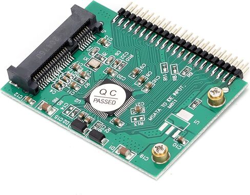 محول SUNGOOYUE mSATA إلى 44 Pin IDE، بطاقة محول Mini PCIe SSD 3.3 فولت لمحرك الأقراص الصلبة للكمبيوتر المحمول 1.8 بوصة، مع متوافق مع DOS Vista in Kuwait