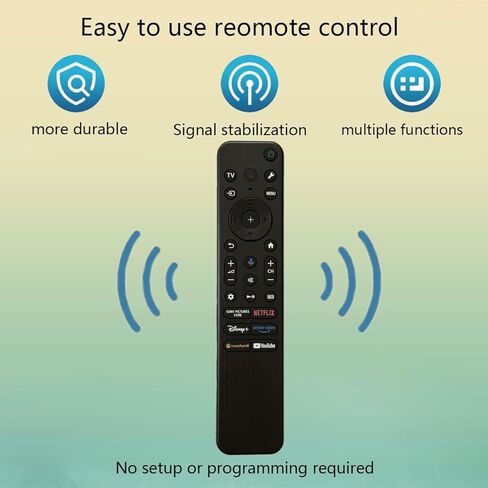 استبدال جهاز التحكم عن بعد الصوتي RMF-TX920U لتلفزيون Sony BRAVIA الذكي 2023-2025 K-55S20M2 K-65S20M2 K-75S20M2 K-55XR50 K-65XR50 K-75XR50 K-85XR50 K-55XR80 K-65XR80 K-77XR80 K-55XR80M2 K-65XR80M2 in Kuwait