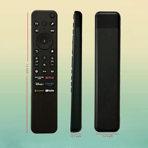 استبدال جهاز التحكم عن بعد الصوتي RMF-TX920U لتلفزيون Sony BRAVIA الذكي 2023-2025 K-55S20M2 K-65S20M2 K-75S20M2 K-55XR50 K-65XR50 K-75XR50 K-85XR50 K-55XR80 K-65XR80 K-77XR80 K-55XR80M2 K-65XR80M2 in Kuwait