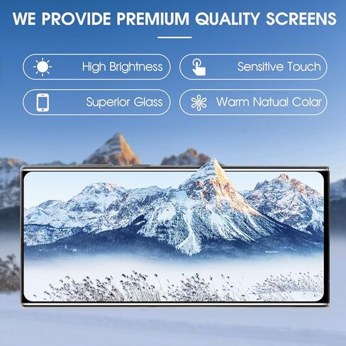 شاشة OLED Galaxy S22 Ultra 5G LCD بديلة لشاشة Samsung Galaxy S22 Ultra LCD تعمل باللمس مع إطار + مجموعة أدوات S908U S908A SM-S908U الإصدار الأمريكي أسود in Kuwait