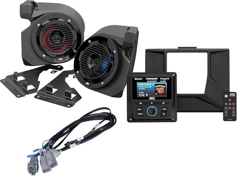 MTX RZR-14-THUNDER2 راديو بلوتوث + مكبرات صوت لوحة ركلة لـ Polaris RZR 1000/900 in Kuwait