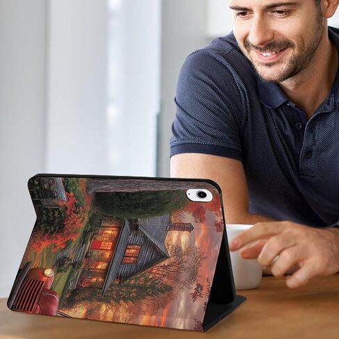 Cabins-Truck Lake Slim Fit Tablet Case Protective Stand Cover Shell Compatible with iPad 10代 (10.9in) in Kuwait