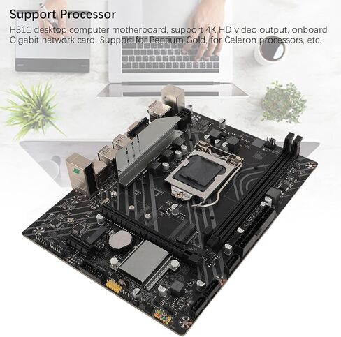 H311 DDR4 Gaming Motherboard, 1000Mbps LAN, M.2 Slot, USB 3.2 Gen1, DisplayPort, LGA 1151, Micro ATX in Kuwait