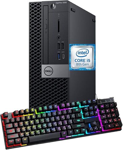 Dell OptiPlex 5060 SFF Desktop Windows 11 Pro, Intel 8th Gen Core i5-8500, 8 GB RAM, 256GB SSD, 4K Support, DisplayPort, WiFi, Bluetooth (Renewed) in Kuwait