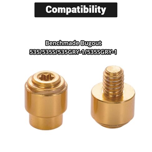 10-Pack Anodized Aluminum Thumb Studs Compatible with Benchmade Bugout 535/535S/535GRY-1 Knives​ in Kuwait