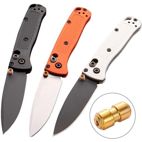 10-Pack Anodized Aluminum Thumb Studs Compatible with Benchmade Bugout 535/535S/535GRY-1 Knives​ in Kuwait
