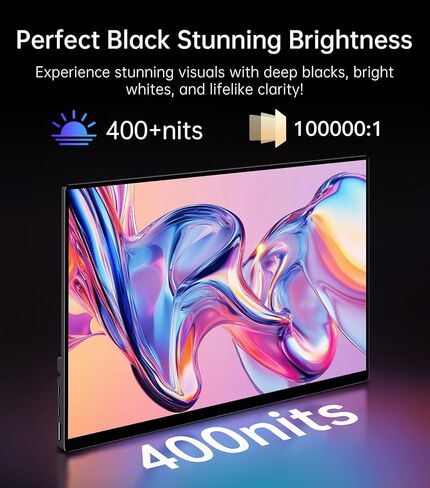 شاشة OLED محمولة مقاس 14 بوصة بدقة 4K، شاشة تعمل باللمس UHD 3840X2400p 100% DCI-P3 100000:1، شاشة سفر USB-C HDMI مع مسند وحافظة للكمبيوتر المحمول Mac PC in Kuwait