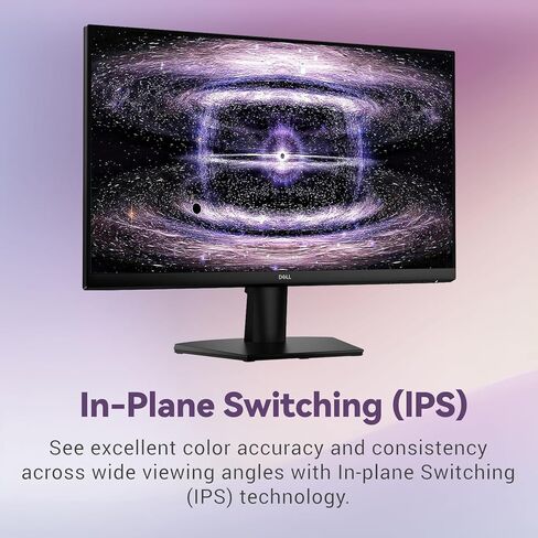 شاشة Dell مقاس 24 بوصة عالية الدقة بالكامل، لوحة IPS بدقة 1920 × 1080، معدل تحديث 144 هرتز، 1 مللي ثانية MPRT، AMD FreeSync للألعاب السلسة، HDMI مزدوج، قابل للتعديل للإمالة، قابل للتركيب على VESA، للعمل/المنزل in Kuwait