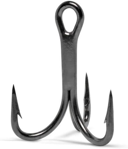 25 Pack - VMC #4 4x-Strong-9626BN-Treble Hook - Black Nickel - O'Shaugnessy-Bulk in Kuwait