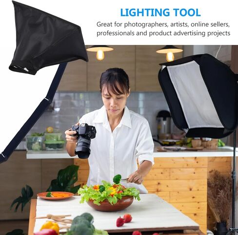Holibanna التصوير سوفت بوكس ​​20x30 سم المحمولة ضوء فلاش الناشر مع عاكس الضوء لإضاءة الصور والفيديو واستخدام الاستوديو in Kuwait