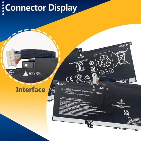 11.55V 51Wh/4195 BN03XL بطارية بديلة لسلسلة HP Envy 13 13-BA 13-AR 13-AY 15-ED 15M-ED 15T-ED 15-EU 15M-EU 15-EE 15M-EE 15Z-EE 15-ES 15T-ES in Kuwait