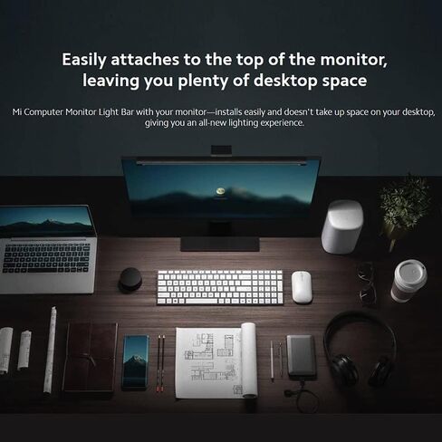 Xiaomi Mi Computer Monitor Light Bar, Screen Light Bar (270 Lumens, Adjustable Colour Temperature 2700-6500K, Colour Rendering Index RA95, No Reflective Glare, Easy Installation, Modern Design) in Kuwait