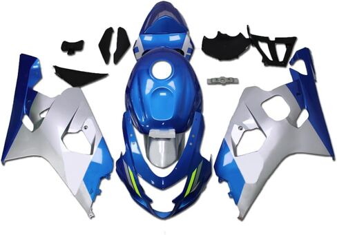 بلاستيك فضية بلاستيكية كاملة نوبة هدية ل Suzuki 2004 2005 GSXR 600/750 حقن ABS Bodywork New Prefarkethet Podyframe مجموعة 04 05 GSX-R 600 750 in Saudi Arabia