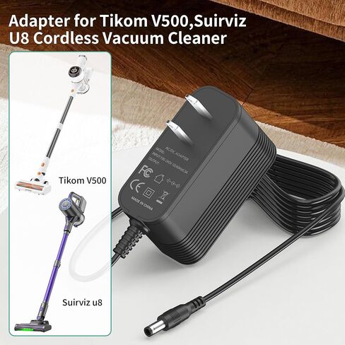 محول 26 فولت لـ Tikom V500، Suirviz U8 مكنسة كهربائية لاسلكية 22.2 فولت بطارية ليثيوم أيون عصا لاسلكية شاحن بطارية مكنسة كهربائية in Kuwait
