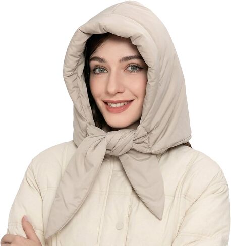 ZLYC المرأة الشتاء أسفل قبعة يندبروف مقنعين وشاح لينة الدافئة بالاكلافا الجمجمة قبعة قبعة صغيرة in Saudi Arabia