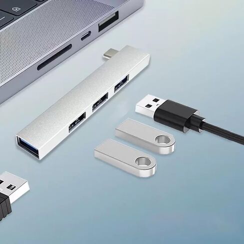 موزع USB C، محول USB C إيثرنت متعدد المنافذ، محول USB C متعدد المنافذ 4 في 1 لأجهزة الكمبيوتر المحمول والكمبيوتر المكتبي in Kuwait