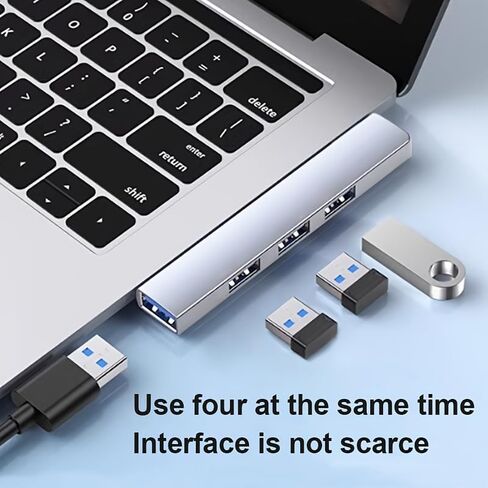 موزع USB C، محول USB C إيثرنت متعدد المنافذ، محول USB C متعدد المنافذ 4 في 1 لأجهزة الكمبيوتر المحمول والكمبيوتر المكتبي in Kuwait