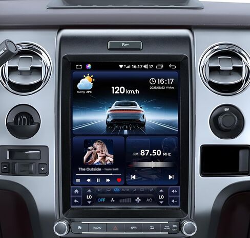 [8Core 4+64G] ترقية راديو السيارة Ford F150 2013 2014: شاشة لمس 12.1 بوصة ستيريو مع Carplay اللاسلكي Android Auto 5G WiFi GPS Navigation Bluetooth FM AM RDS SWC، كاميرا مجانية (تدعم ترقية OTA) in Kuwait